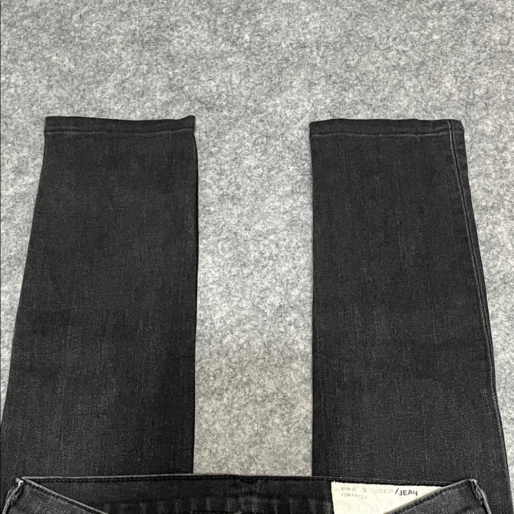 Rag & Bone Women's Distressed Black Skinny Jeans - Picture 5 of 8
